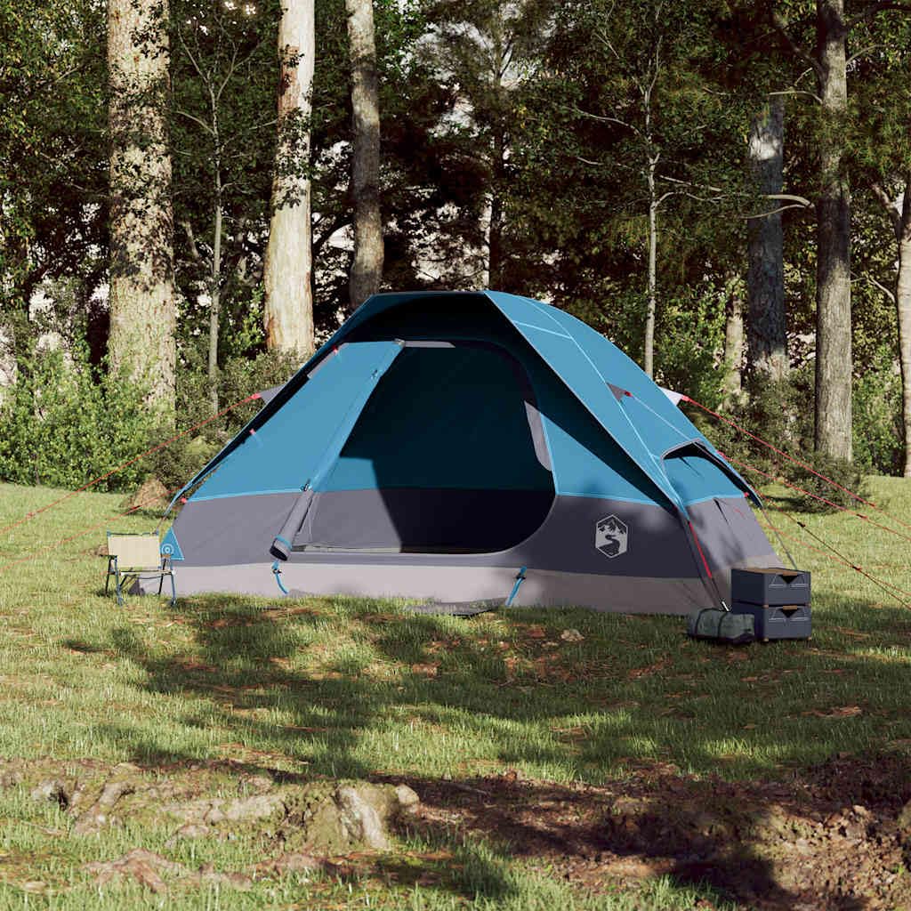 Genérico Tienda de campaña Familiar iglú 6 Personas Impermeable Azul,Deportes,Actividades al Aire Libre,Camping y Senderismo,Tiendas de campaña-94782