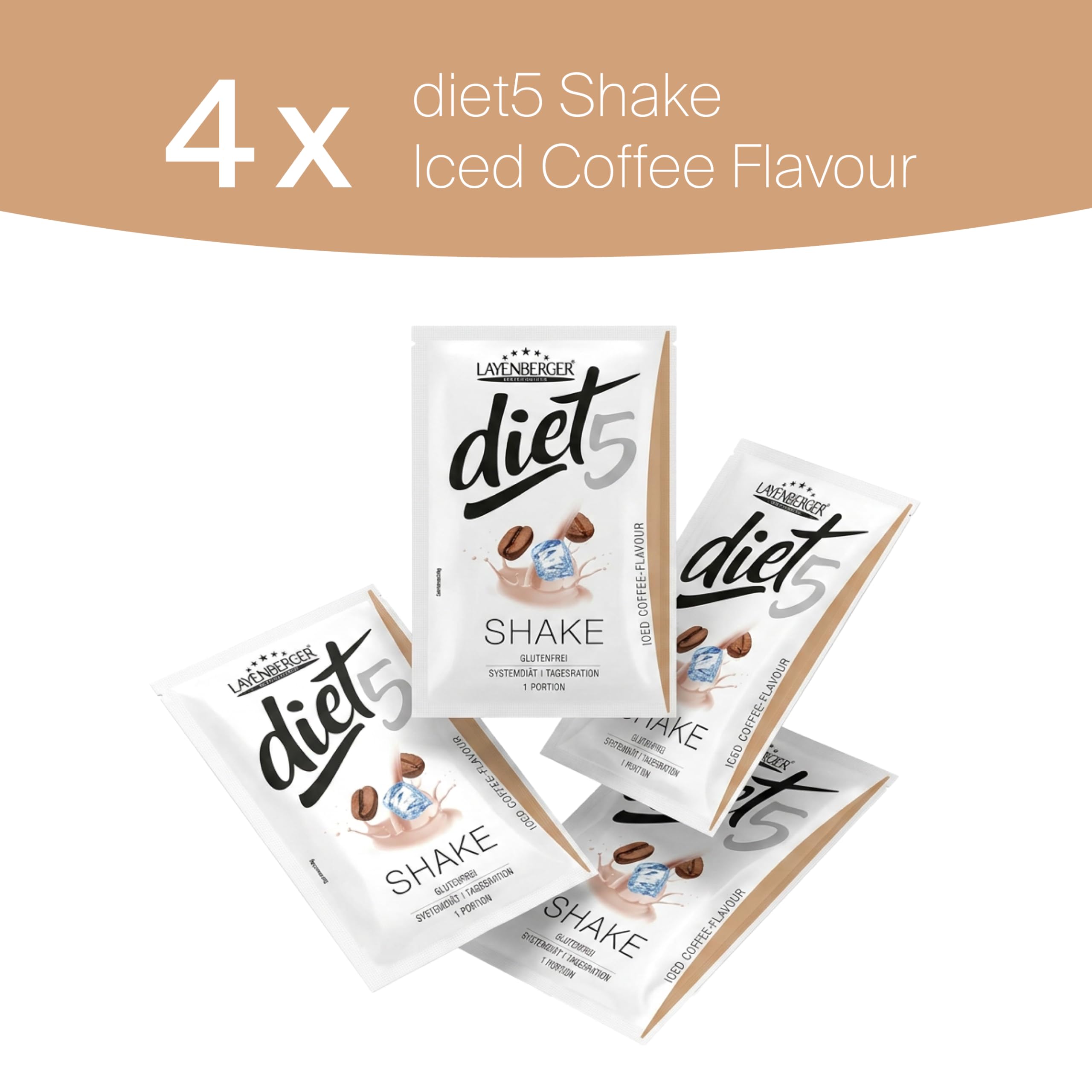 Layenberger diet5 7 Tage-Diät-Paket - Formula Diät inkl. Abnehm-Plan, Tagesrationsdiät glutenfrei - 35 Portionen (1,678 kg)