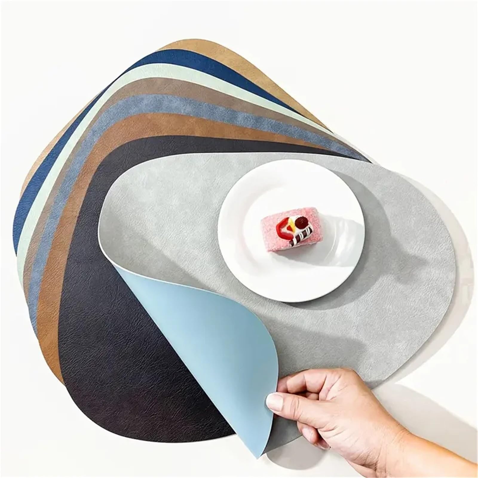 Tischset aus Kunstleder