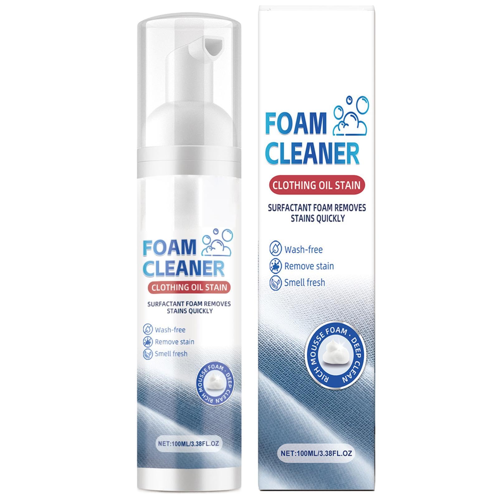 Down Cleaner For Jacket - Clothes Stain Remover Spray, Gentle Clothing Cleaning Foam | Oil Stains Foam Cleaner, Multifunctional Cleaning Non-rinse