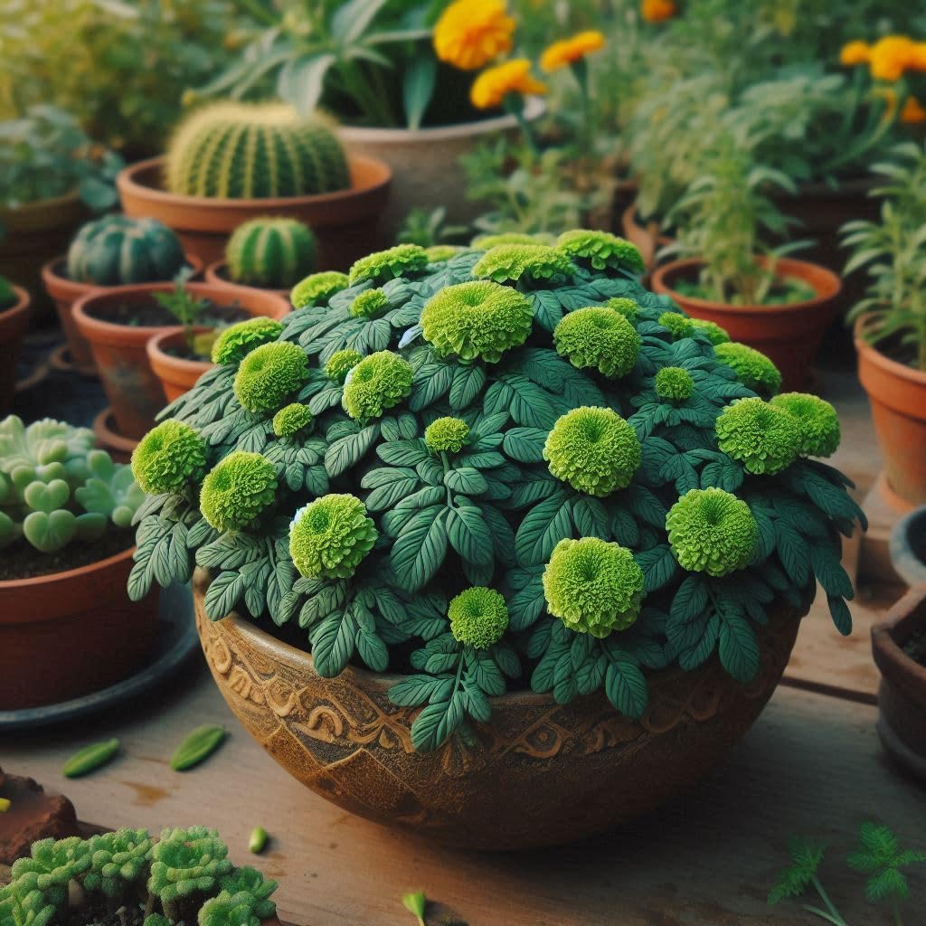 75+ SEEDS- Hybrid GREEN Marigold Gainda Flower Seeds For Home Garden. (B0D94RWQWW) Amazon Price History, Amazon Price Tracker
