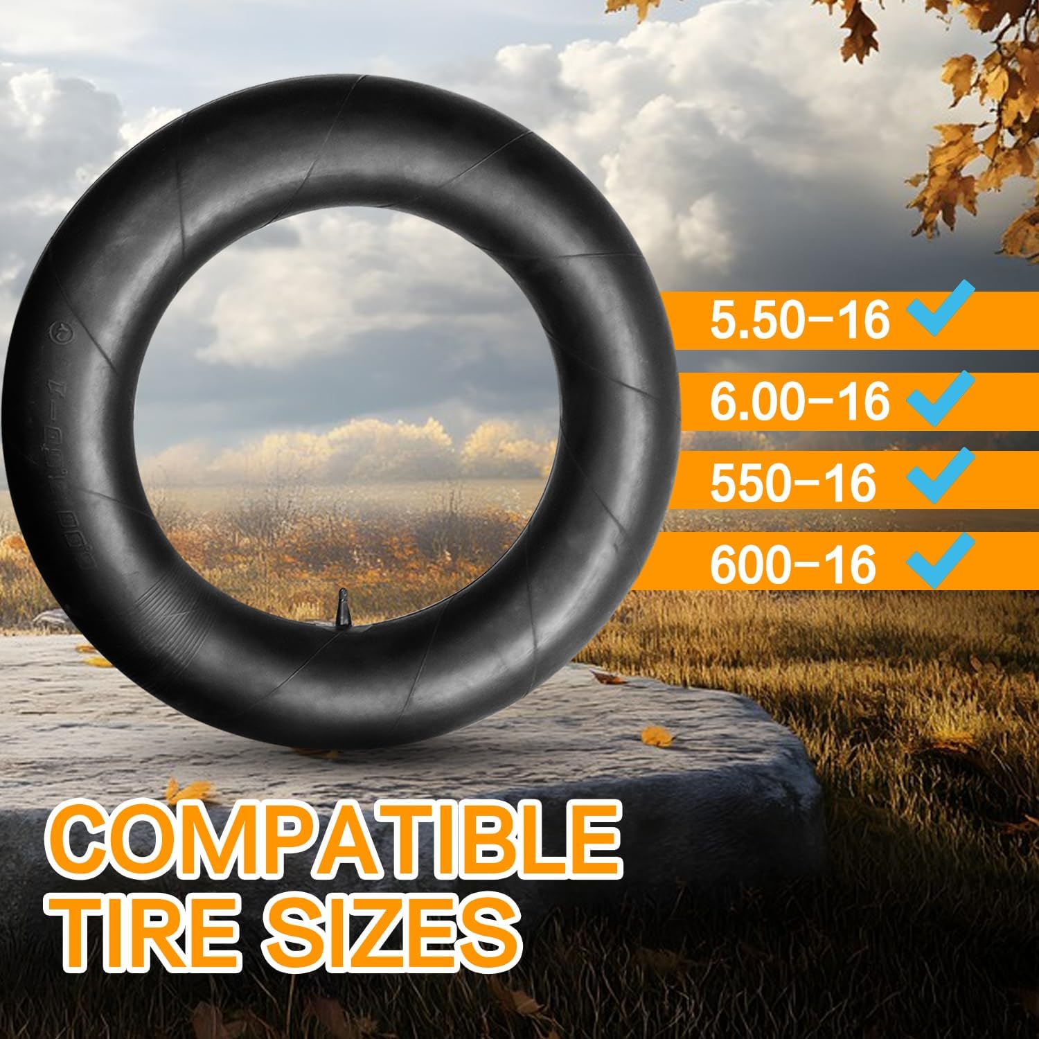 2pack 600-16 Tube 6.00-16 Inner Tube 550/600-16 Inner Tube