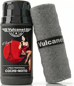 Vulcanet Toallitas Limpieza Coche y Moto – 80 Toallitas Limpiadoras Todo en Uno, Lavado sin Agua, para Carrocería Mate y Brillante, Llantas y Superficies Exteriores