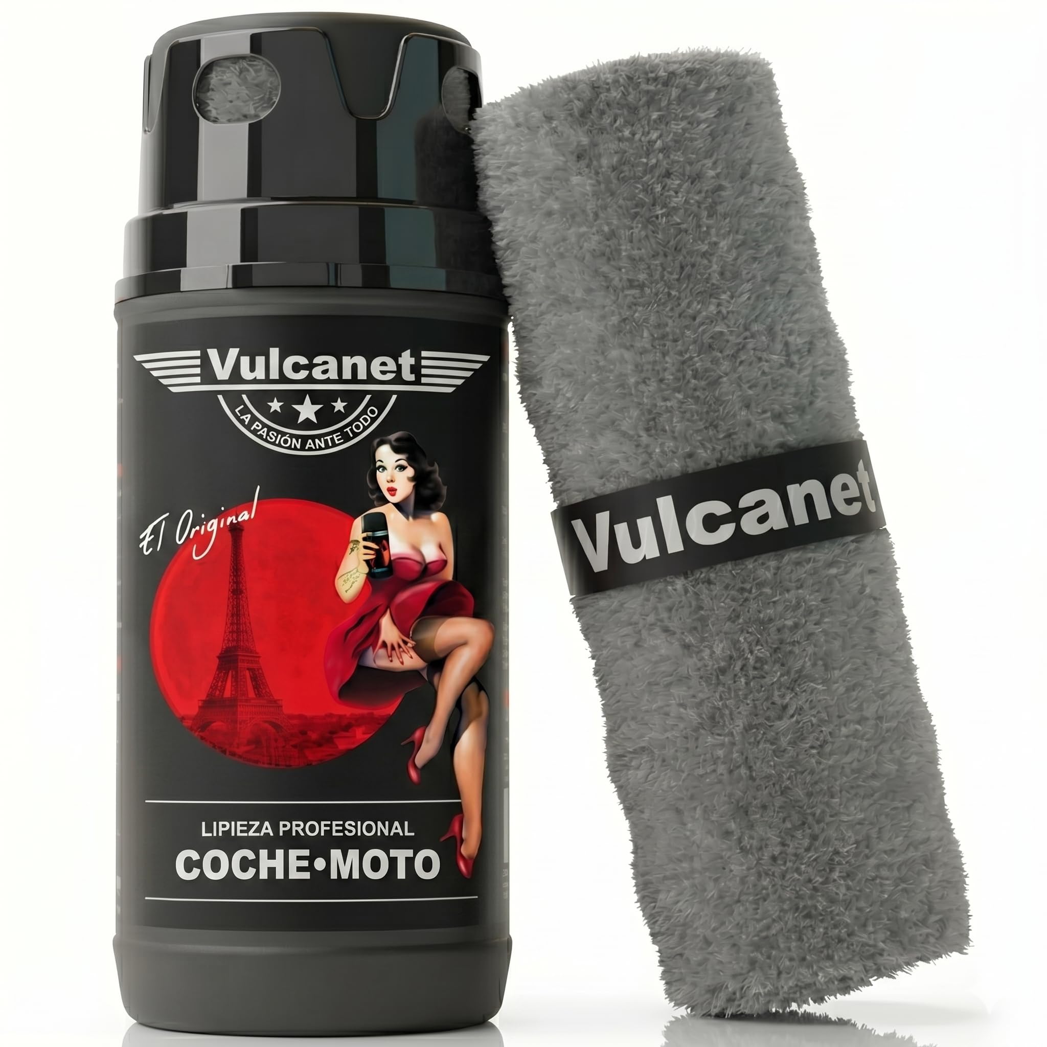 Vulcanet - Toallitas de limpieza, sin agua, para motocicleta y coche (80 unidades)