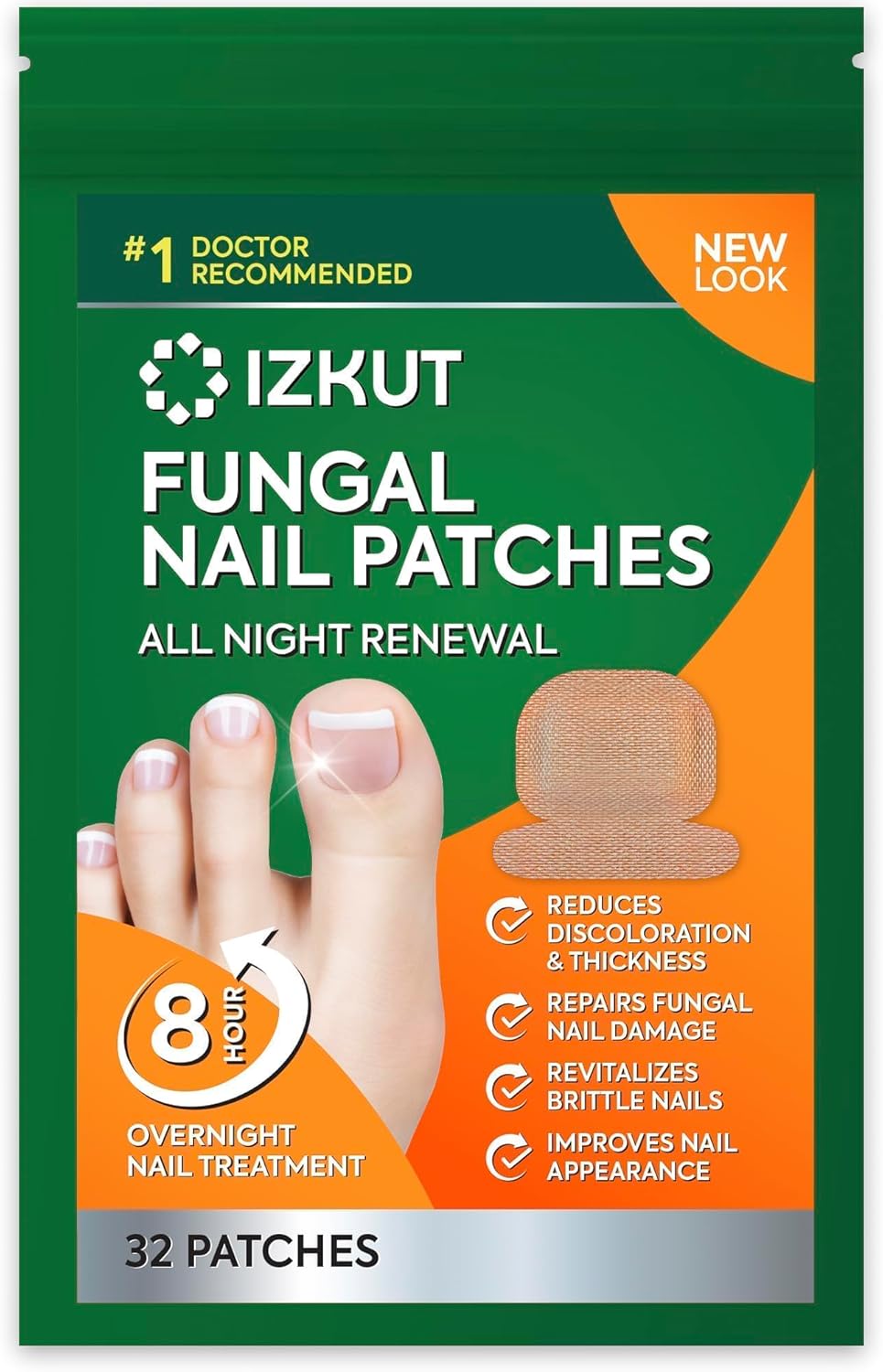 Natural Vine Nail Patches: Nail Fungus Treatment 32 Pcs