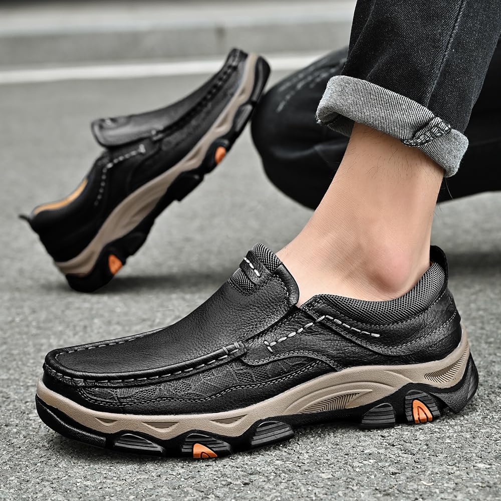 MEIION Jackson - Orthopädische Schuhe für Männer Laufschuhe Herren Trainer Atmungsaktive Trainingsschuhe Joggingschuhe Weiche Dicke Sohle Bequeme Leichte Turnschuhe