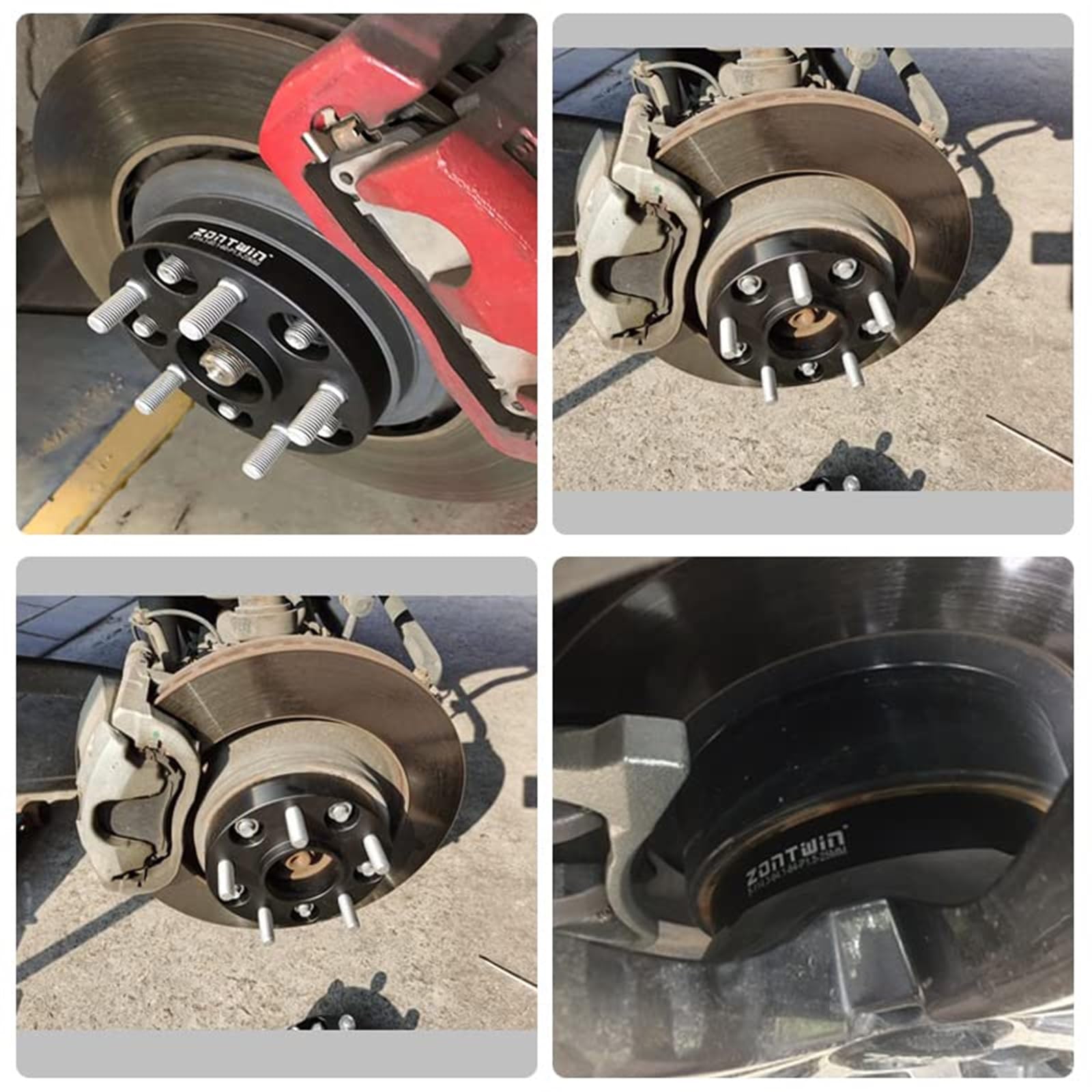 2 sztuki PCD 5x98 CB 58,1 mm 15/20/25/30/35 aluminiowy dystans koła M12*1,25 adapter 5 śrub pasuje do zestawu, dla Alfa Romeo, GT Dystanse kół dla stabilności pojazdu(2PCS 40MM BLACK)