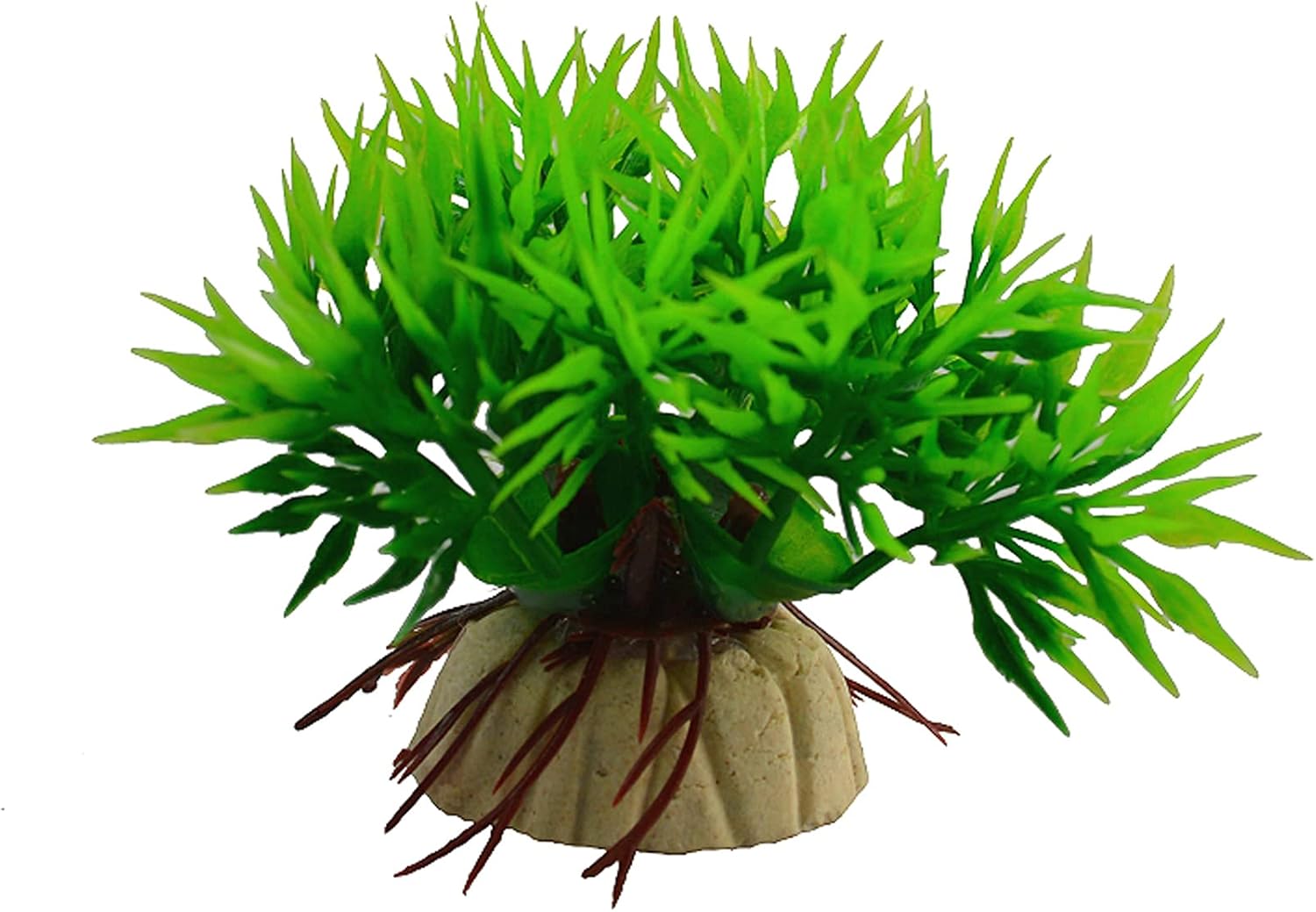 7 PCS artificial aquarium plants, fish tank plastic plants artificial