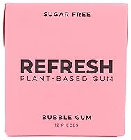 Vista 9 de Refresh Gum, Sin azúcar, natural, xilitol, goma de mascar de larga duración, sabores naturales, ingredientes orgánicos, sin plástico, sin OMG, sin