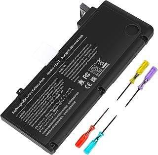 A1322 A1278 Laptop Akku für MacBook Pro 13 Zoll [2009 2010 2011 2012 Version] Ersatz Akku mit großer Kapazität & hoher Leistung & Langer Lebensdauer [10.95V 63.5Wh]
