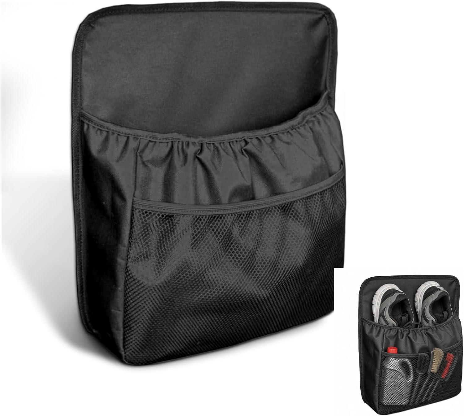 Car Trunk Organizer, Large Capacity Vehicle Backseat Hanging Storage Bag with 2 Pockets, Automotive Seat Back Trunk Cargo Organizer Bag for SUV Sedan MPV, Car Accessories (Small)