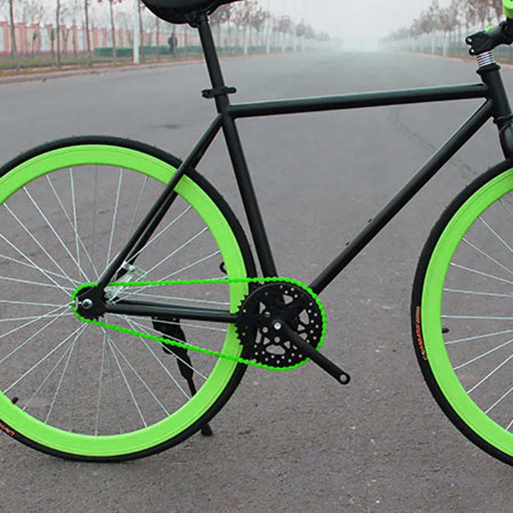 Łańcuchy rowerowe, Stałe Przekładnie Torowe Single Speed Akcesoria Rowerowe Łańcuchy(Grün)