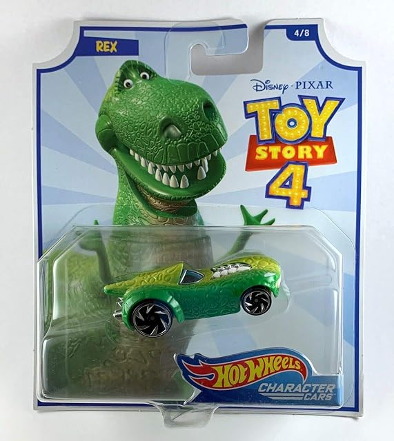 Hot Wheels Character Cars 1:64 ToyStory4 REX Rider 4/8