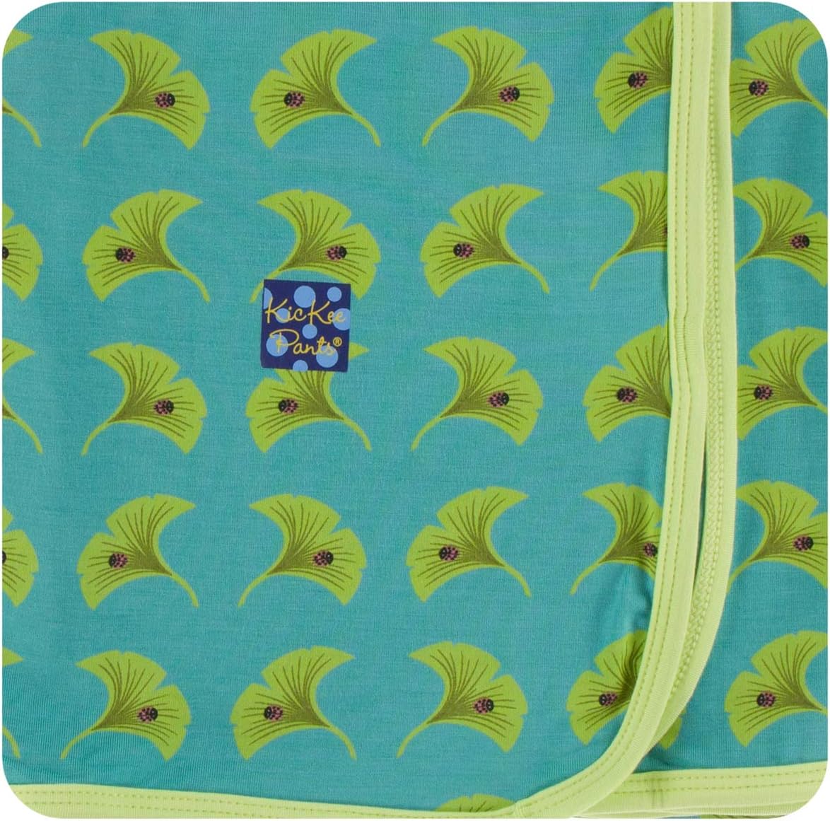 KicKee Pants Little Boys Print Swaddling Blanket - Neptune Ginkgo, One Size