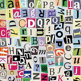 100Pcs Alphabet Letter Stickers for Scrapbooking.Waterproof Vinyl Letter Stickers for Kids Teens Adults.Laptop Water Bottel Notebooks Phone Cases Decorations Decals