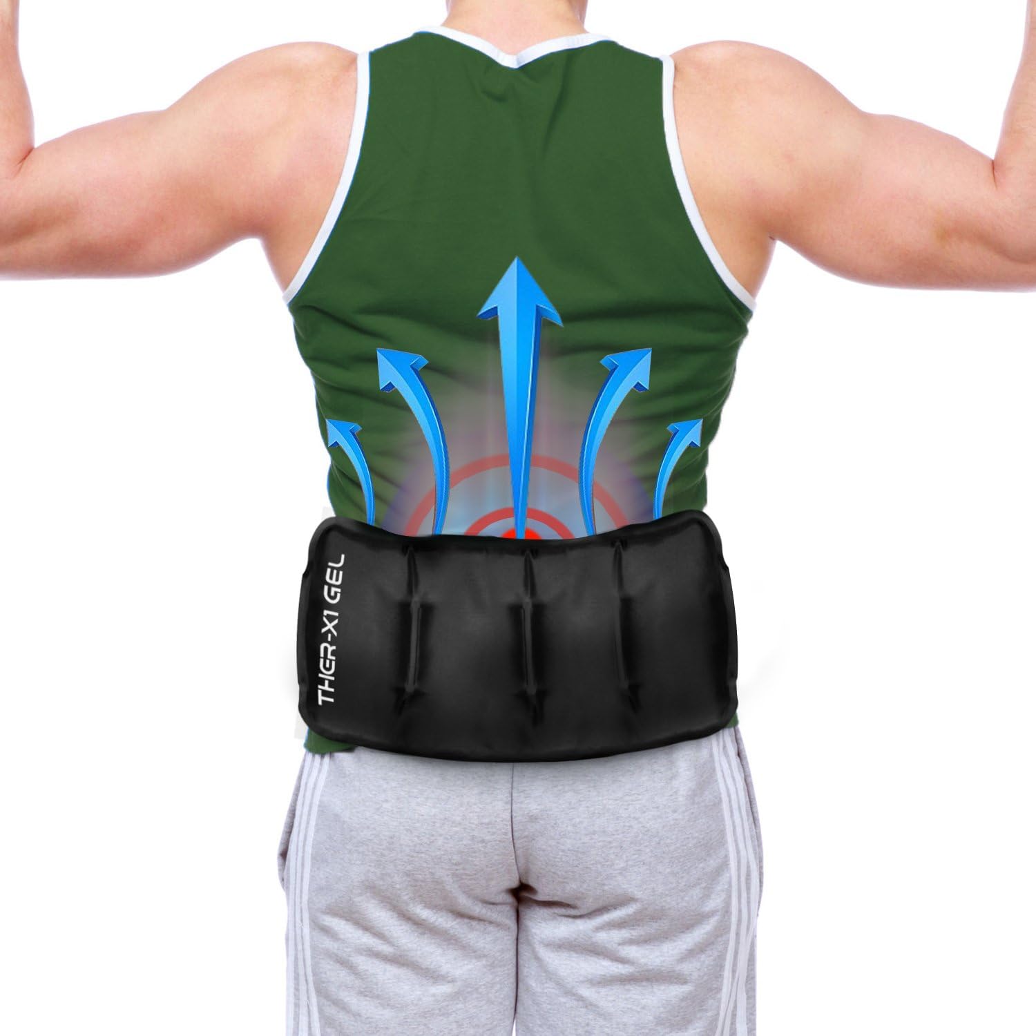 Up To 40% OFF Ice Pack for Lower Back Pain Gel Sleeve Reusable Hot/Cold Therapy Flexible Heat Pad W/Strap for Injuries | Knee, Waist, Shoulder, Ankle, Calves, Hip, Foot, Lumbar and Sciatica Nerve Relief