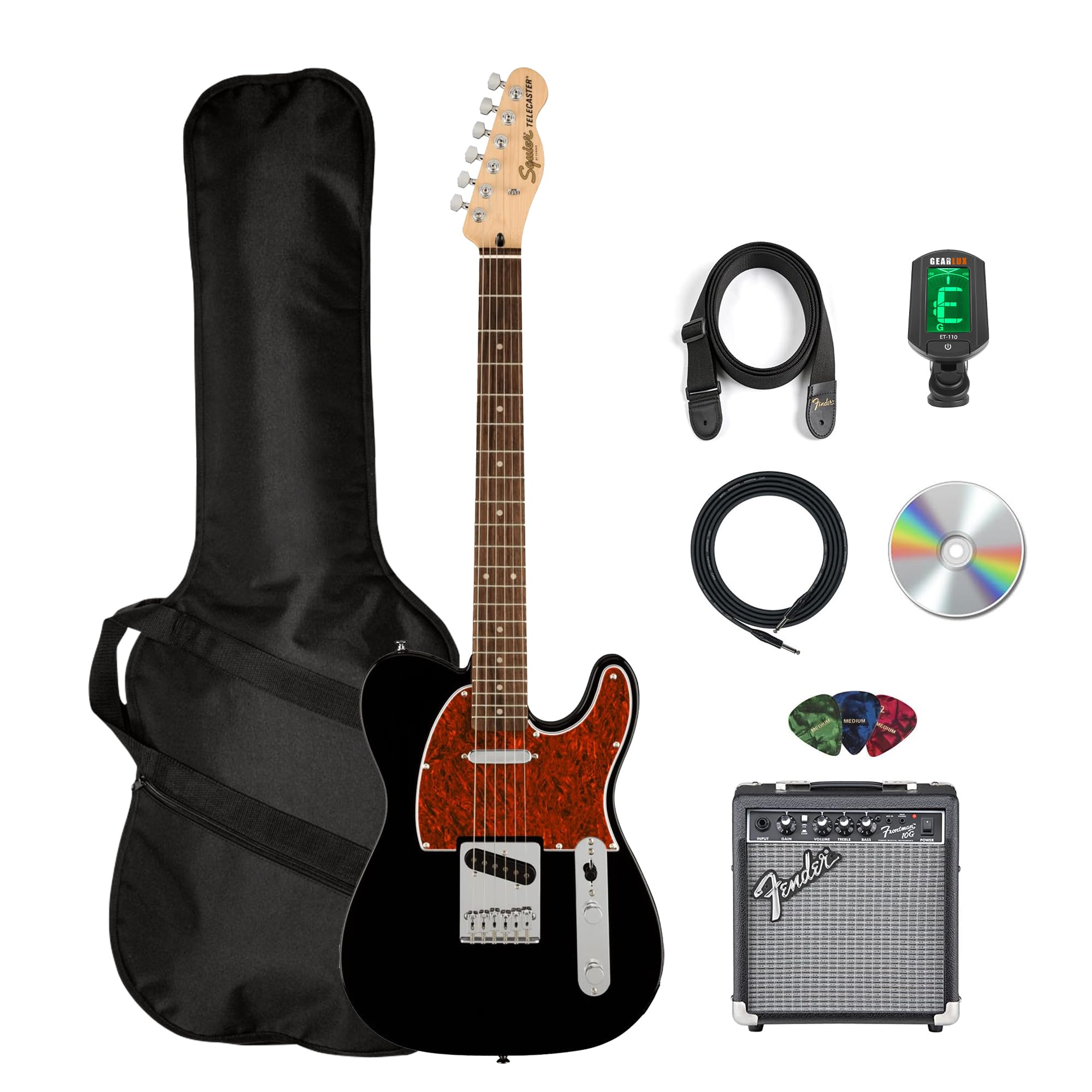 Amazon.com: Fender Affinity Series Telecaster - Black Bundle with