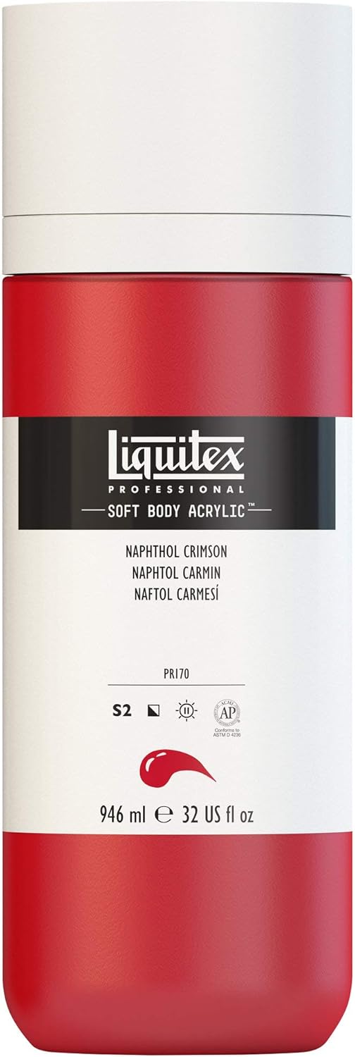Liquitex Professional Soft Body Acrylic Paint, 946ml (32-oz) Bottle, Titanium White