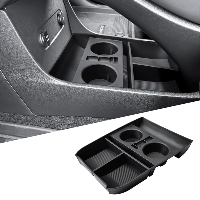 Bandeja Organizadora para Console Central Inferior X-TKER com Porta-Copos Duplo, Hyundai Palisade 2020–2025, XK107-FL