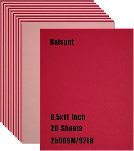 Vista 76 de Baisunt 20 hojas de papel grueso de cartulina azul marino para proyectos de arte, álbumes de recortes, tarjetas e invitaciones (8.5 x 11 pulgadas)
