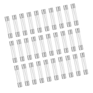30pcs 12A Quick Blow Glass Tube Fuse Breaking Voltage 250V 6x30mm 0 24x1 18 Inch Fuse Glass Tube