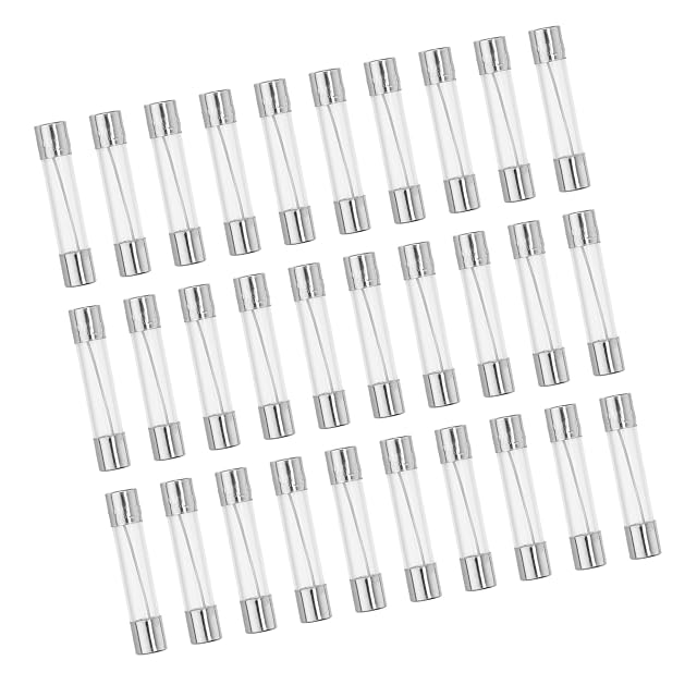 30pcs 12A Quick Blow Glass Tube Fuse Breaking Voltage 250V 6x30mm 0 24x1 18 Inch Fuse Glass Tube