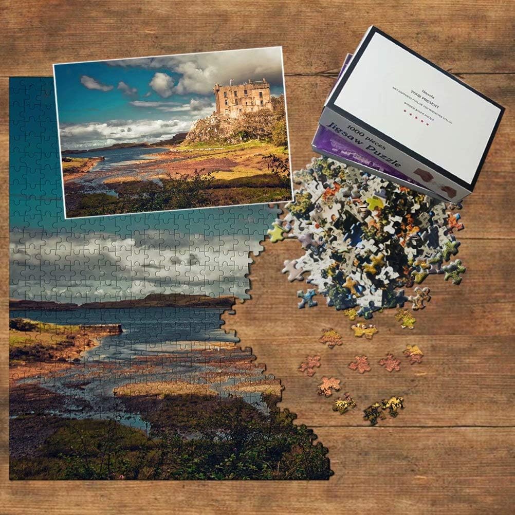 UK England Isle of Skye Dunvegan Castle Jigsaw Puzzle 1000 Piece Travel Souvenir Wooden