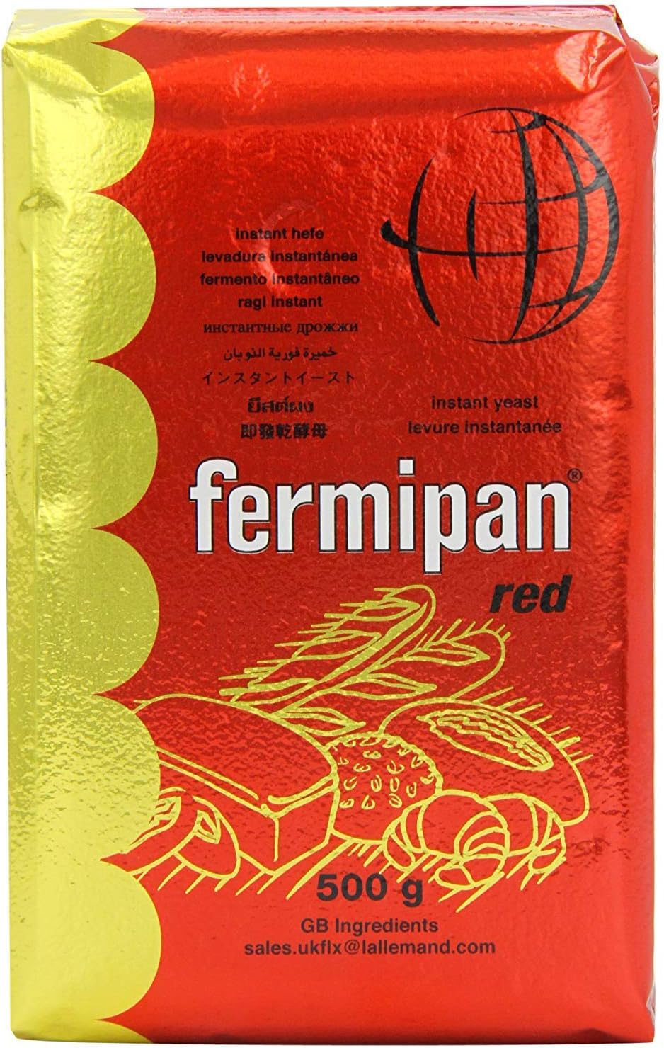 New Fermipan Instant Red Dried Yeast 500g