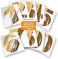 Vista 19 de iSYFIX Calcomanías de Números de Vinilo Verde Manzana – 1.5 Pulgadas Autoadhesivas (2 Juegos) – Calcomanía Premium Troquelada y Pre-espaciada