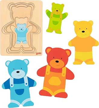 Goki Capes, Bear Puzzles and Puzzles, Color (Multi-Colour) (57449)