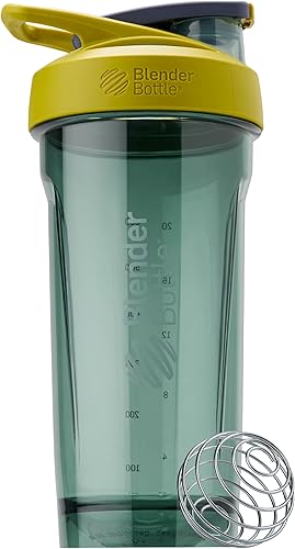 Miniatura 13 de BlenderBottle Botella agitadora deportiva con batidor de alambre, 28 onzas, azul, batidos de proteínas e hidratación para atletas y entusiastas del