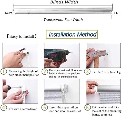 Miniatura 7 de GDMING - Cortinas transparentes, impermeables, impermeables, con ojales resistentes al viento, persianas enrollables de PVC para cenadores al aire