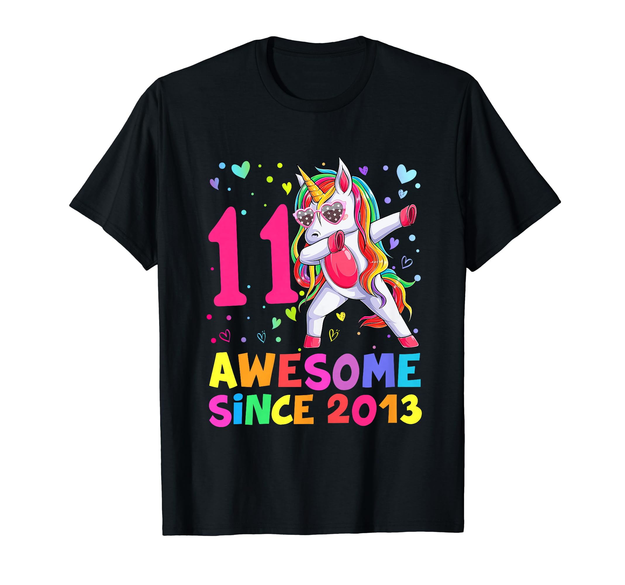 11 year old Awesome Since 2013 Unicorn Fiesta de cumpleaños de niña de 11 años 11 unicornio impresionante Camiseta