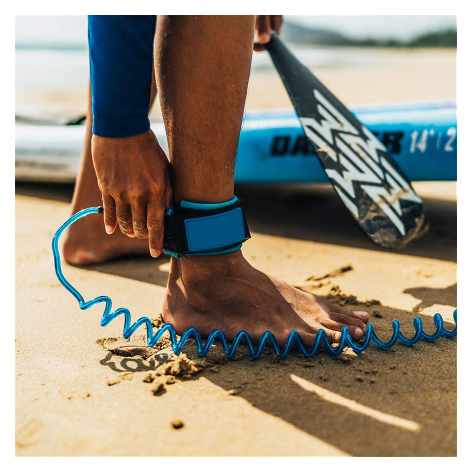 Surf Leine SUP Surfboard Fußseil Wasser Ski-Padding Board Fußseil Dicke Und Verschleißfeste 3 Meter Legging Seil Safety Seil SUP Leash.