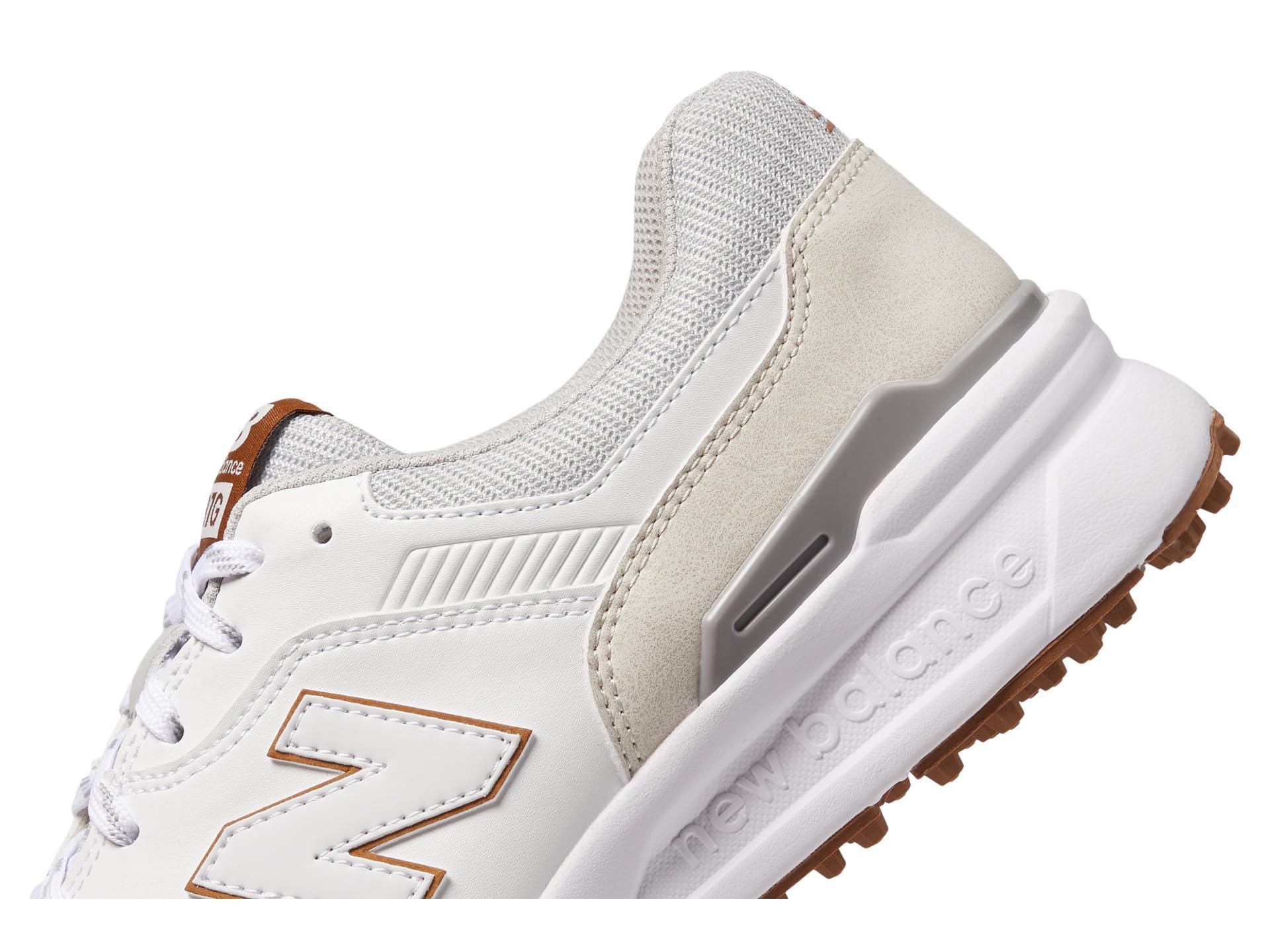 New Balance Zapato de Golf 997 SL Hombre, Blanco/Gris, 44 EU