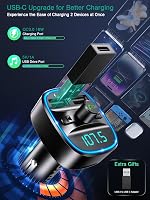 ORIA Bluetooth FM Transzmitter Autóba - Kihangosító Mikrofonnal, 2 USB Töltővel, Zajszűréssel, MP3 Lejátszóval, iOS és Android Kompatibilis 3