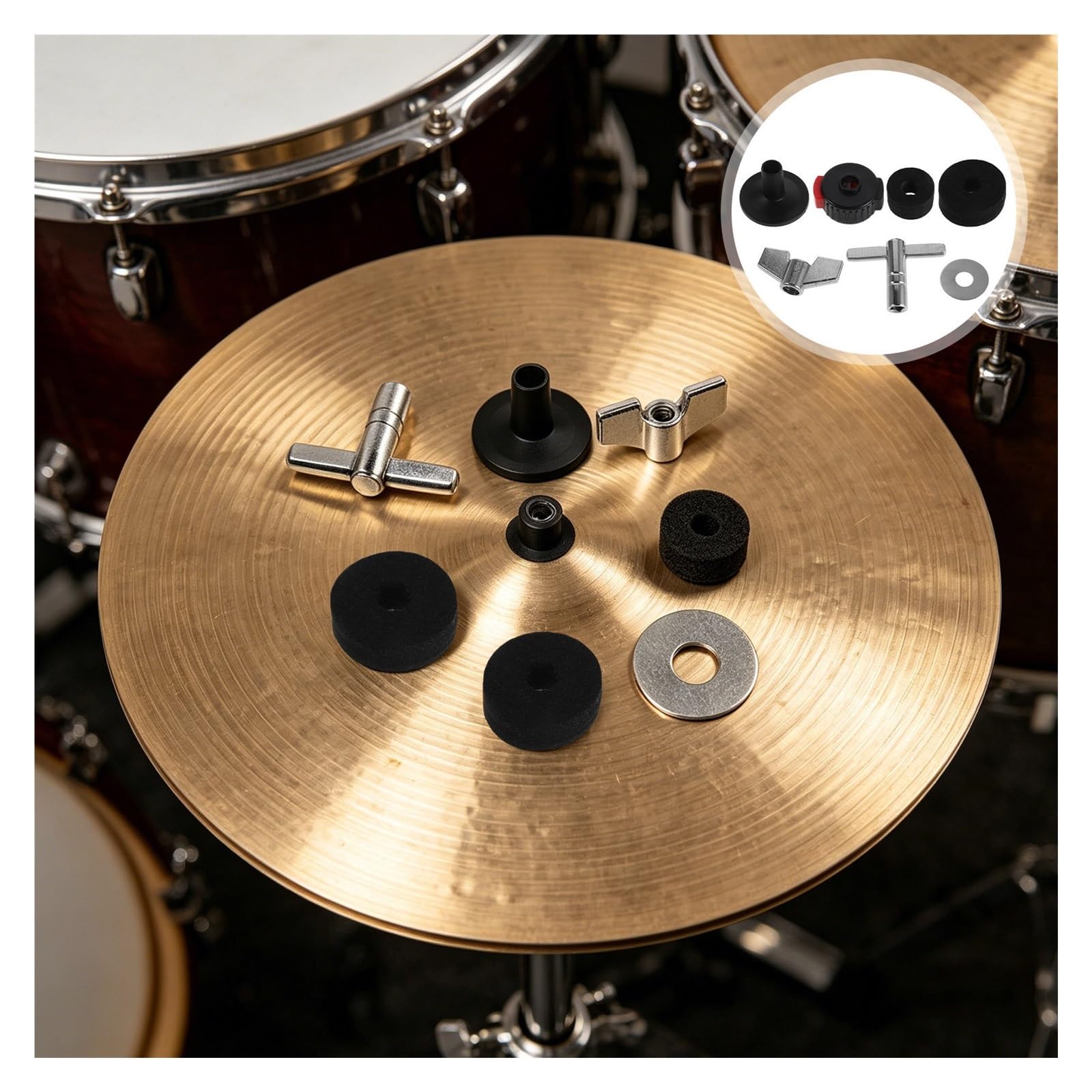Percussion-Hardware-Paket Beckenfilz-Kit