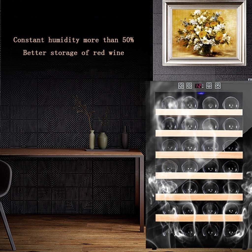 Built-in Mini Wine Cooler, Electronic Wine Cabinet with Cooling System, 100L Capacity, Black, Ideal for Home, Office, and Kitchen(70.4 * 47.6 * 38cm)