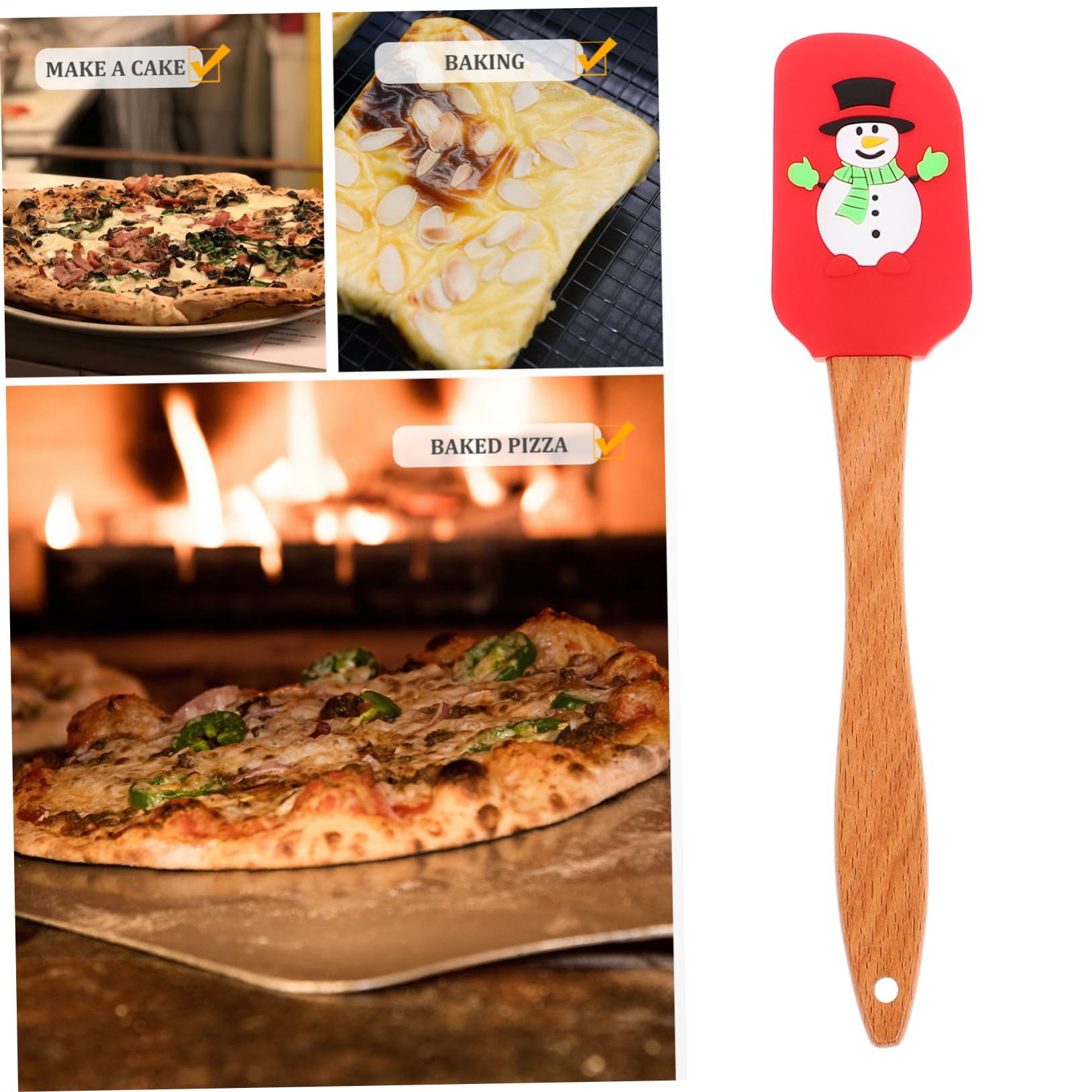 PRETYZOOM Teigschaber Schokolade 20 Stk Sahnespatel Ergonomischer Backpinsel Backzubehör Für Den Urlaub Professioneller Backspatel Weihnachtsschaber Spachtel Weihnachtlicher Butterschaber Kuchen