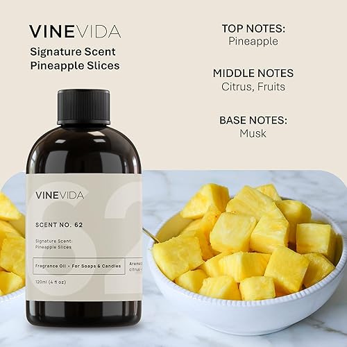 Miniatura 1077 de VINEVIDA [4 onzas] Aceite de fragancia de madera de teca de caoba para fabricación de velas y fabricación de jabón, aromas de velas prémium para