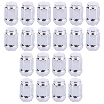 M12x1.5 Wheel Spike Lug Nuts 20PCS Chrome Lug Nut Closed 1.395"35.4mm Long for C-Max for Continental for Cougar for Escape for Focus for Fusion for LS for Mariner for Mark VIII for Milan