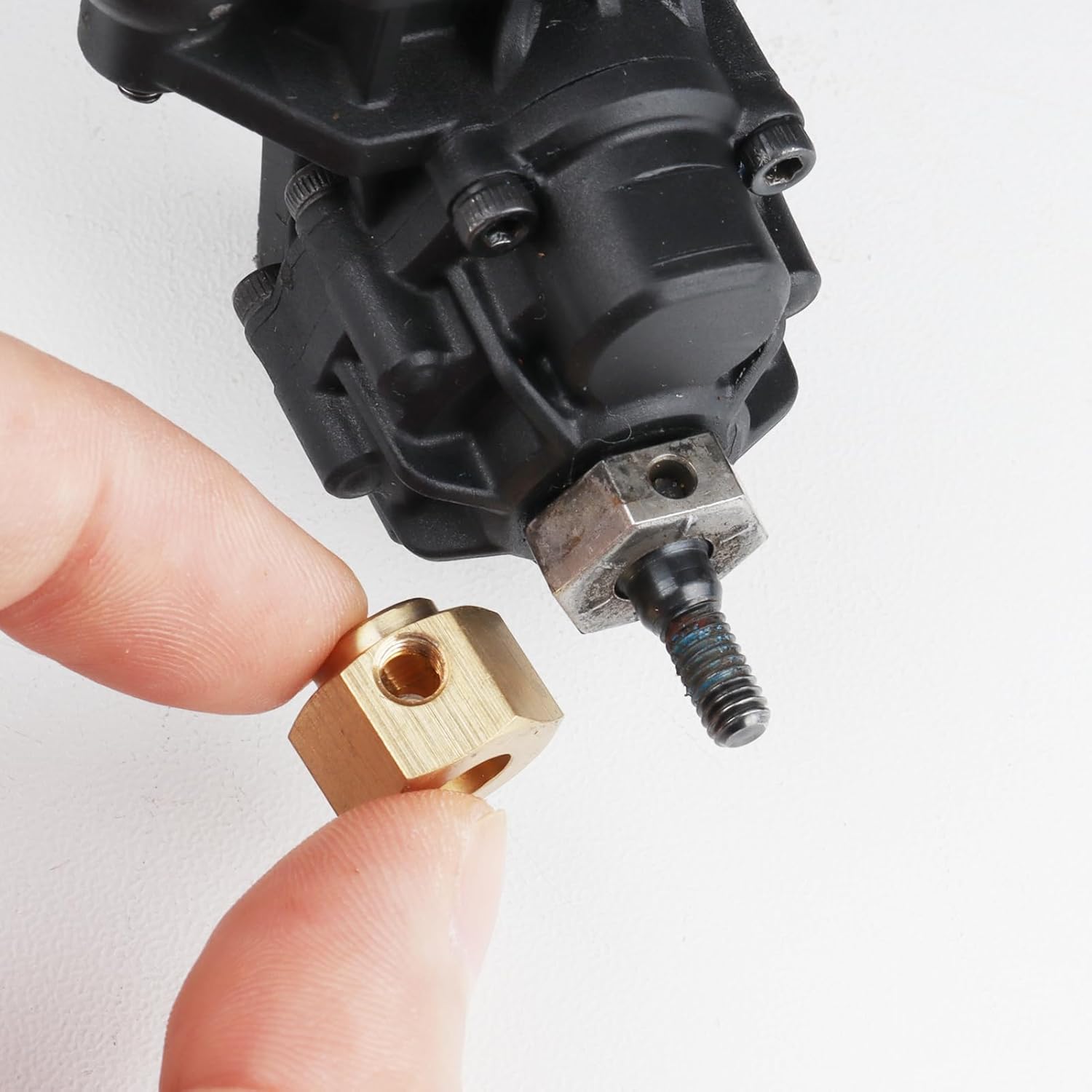 Hobbypark RC Brass Spacers Wheel Hex Hubs Extenders for TRX4 Crawler Wheels Extension Hex Drive Adapter (8mm Thickness)