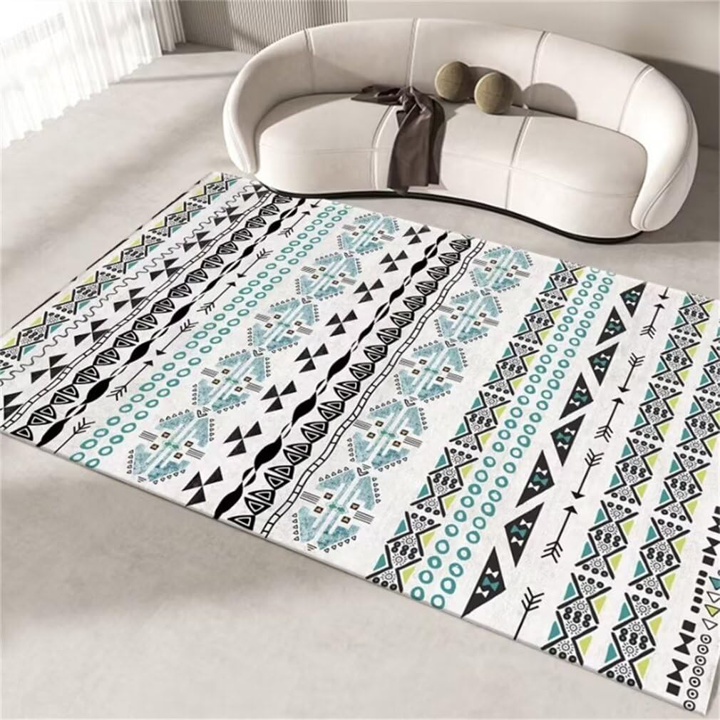Tapis lavable tout doux gris foncé pour salon et couloir