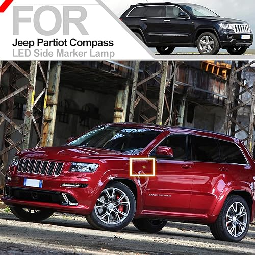 Miniatura 7 de nsautolighting Luces de marcador laterales LED completas para Jeep Commander 2006-2010 Grand Cherokee 2005-2013 Lámparas indicadoras de señal de