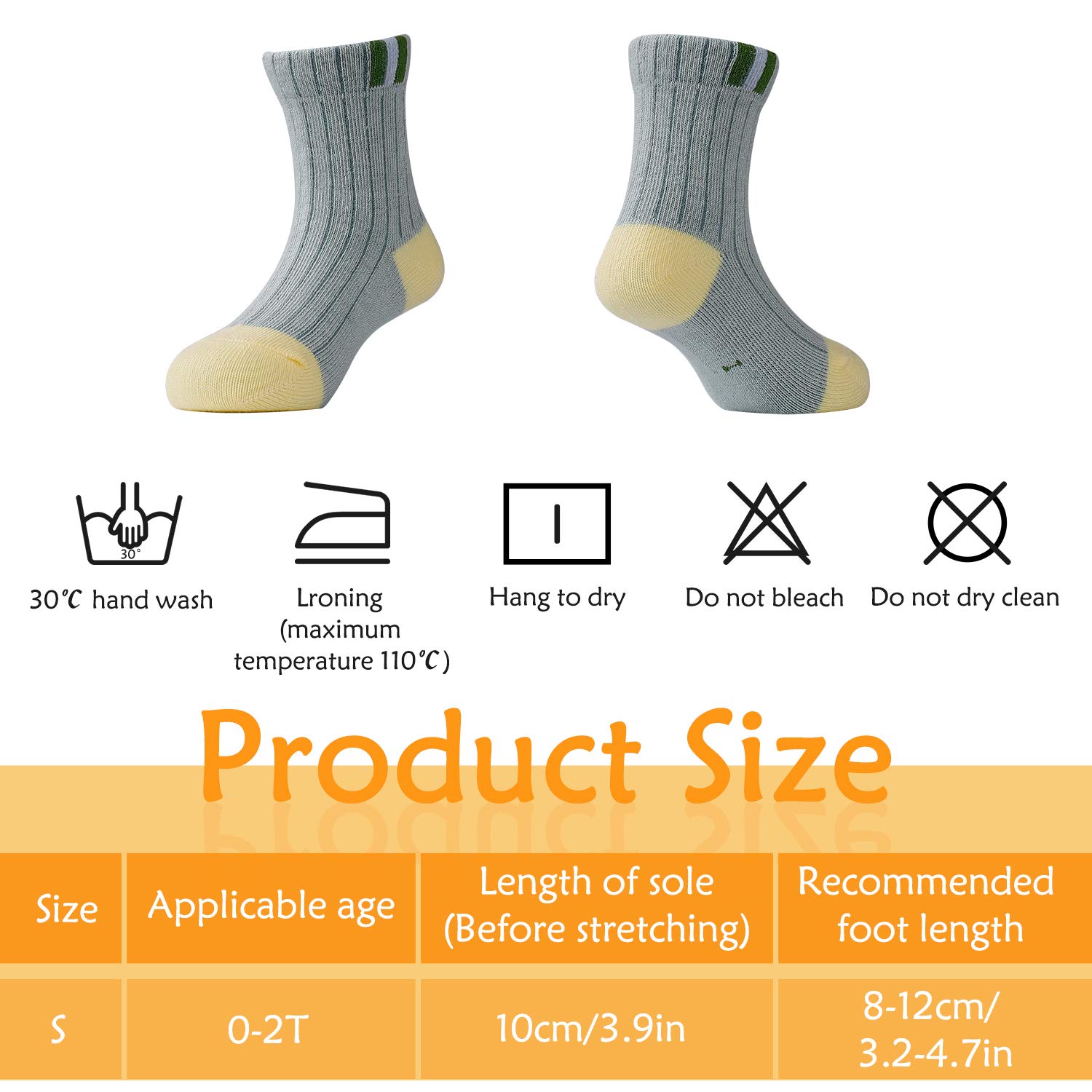 Calzini Bambini 10 Paia In Cotone - Morbidi E Traspiranti Per Neonati 0-2 Anni - Foto 7