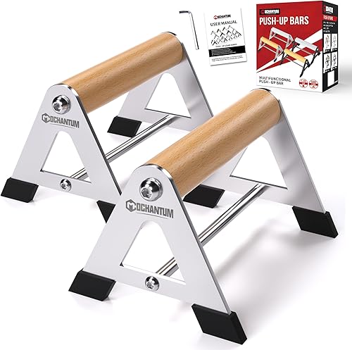 Push Up Bar - Heavy-Duty Stainless Steel Pushup Stands with Non-Slip Base, 660LB Capacity, Portable Home Gym Equipment for Strength Training & Floor