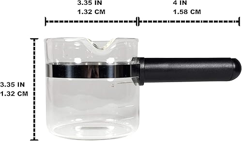 Miniatura 4 de Univen Jarra de café expreso de vidrio de 4 tazas compatible con Mr. Coffee, Krups, Salton, DeLonghi, Imusa, etc
