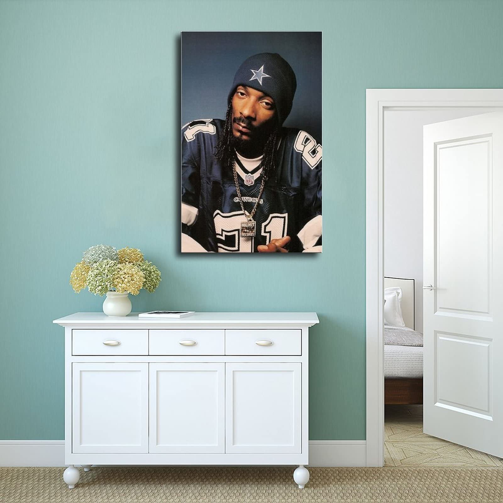 Poster Toile Hip-Hop - Dr. Dre, 50 Cent, Snoop Dogg, Eminem | Déco Murale 30x45 Cm Style Urbain