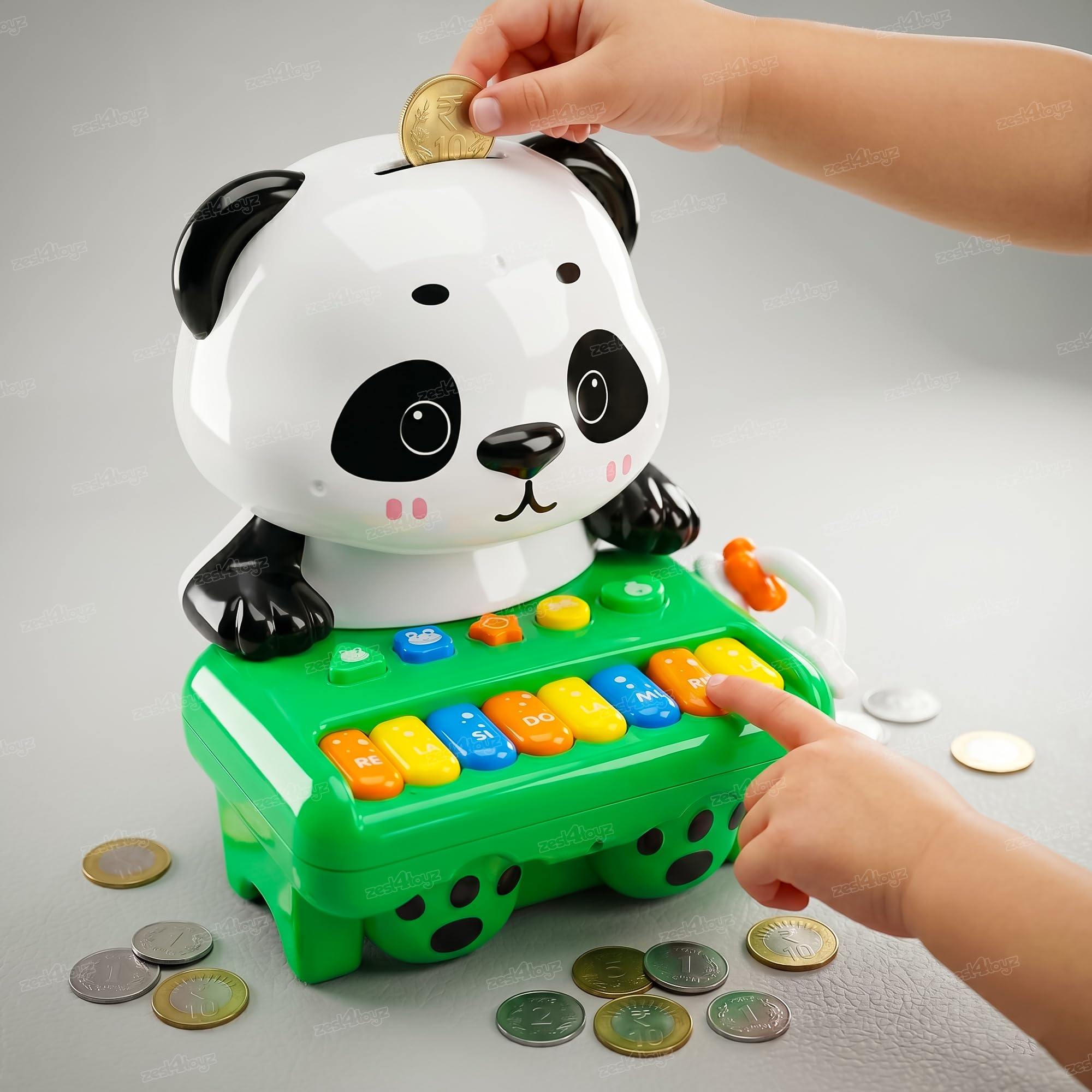 Buy Zest 4 Toyz Little Panda Piano with Piggy Bank 4 Animal Sounds