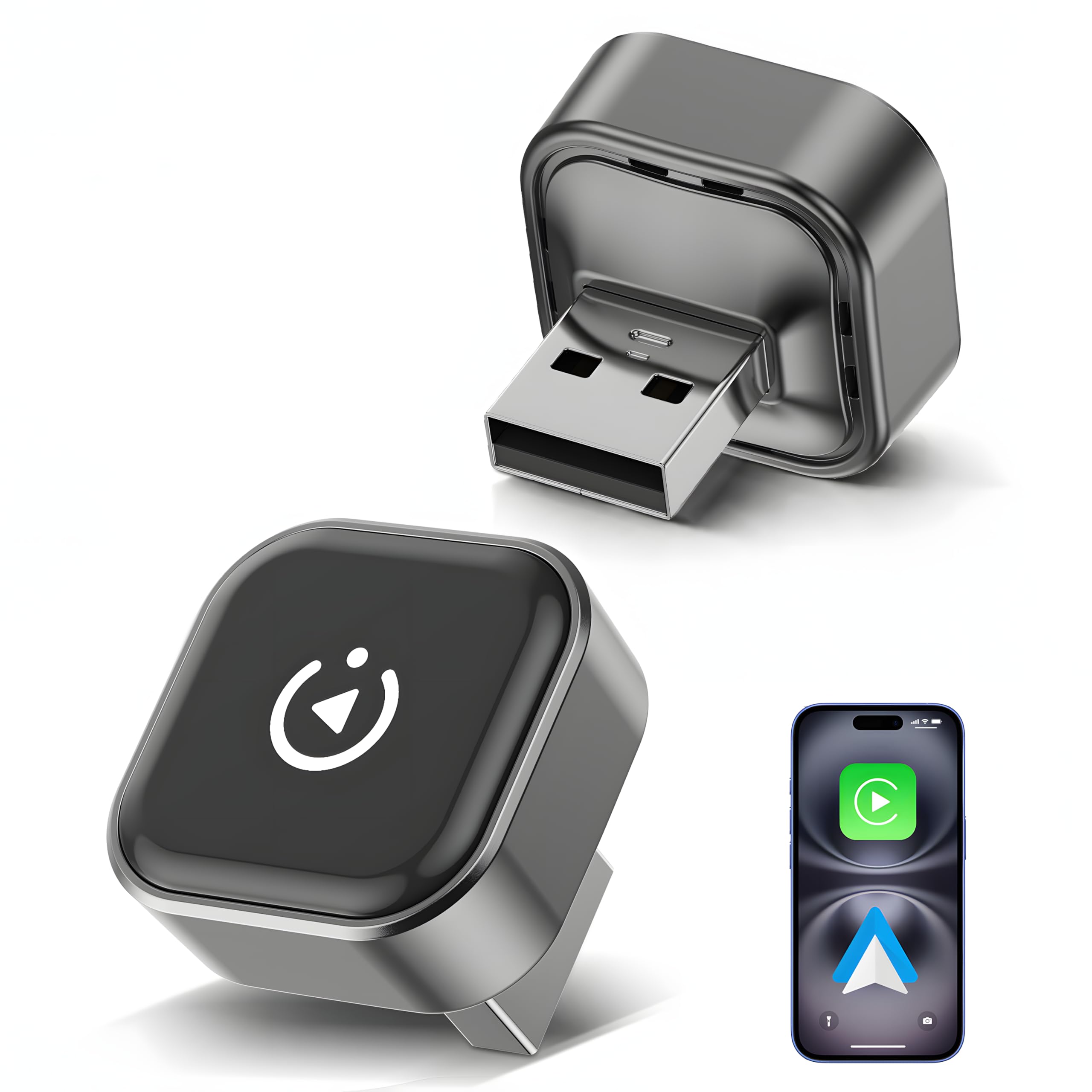 Spedal 2026 2-in-1 Wireless CarPlay &amp; Android Auto Adapter